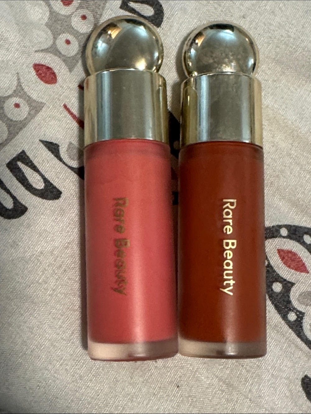 Rare Beauty Liquid Lip Duo — Rose Pink and Warm Brown